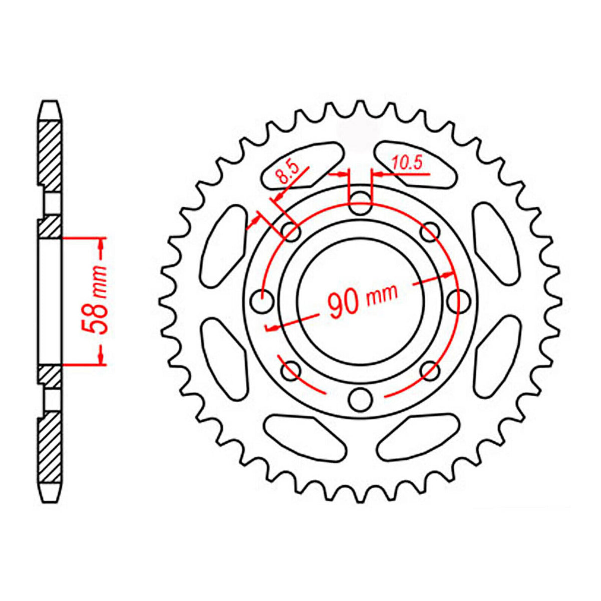 Sprocket Kit Marshin / Kazume Cheetah 200 14-56 - 428KRO 14/56
