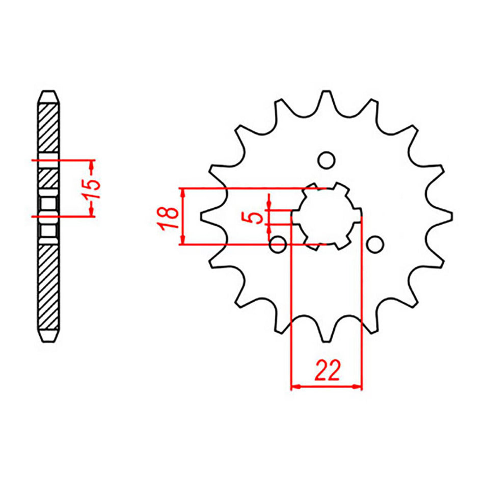Sprocket Kit Kawasaki KX125 '94/'95 - 520KXZ 12/49
