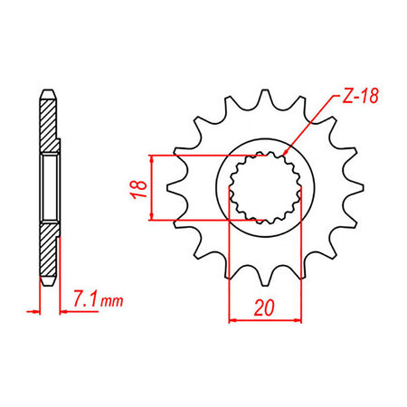 Sprocket Kit Suzuki RM125 - 520KXZ 12/49