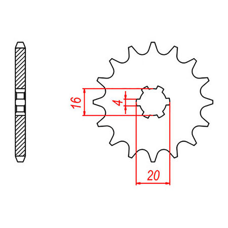 Sprocket Kit Yamaha YZ80BW - 428H 13/47