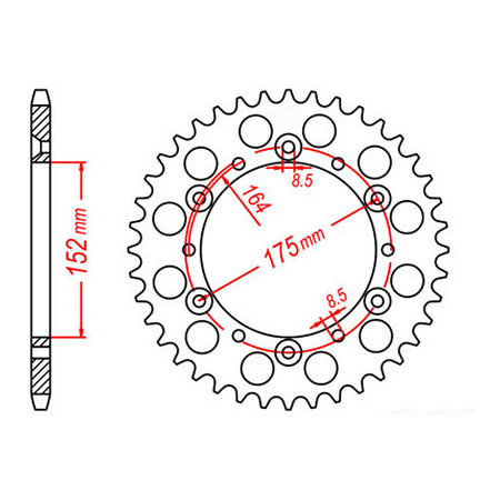 Sprocket Kit Yamaha YZ/WR400F U-Ring - GB520MXU 14/49
