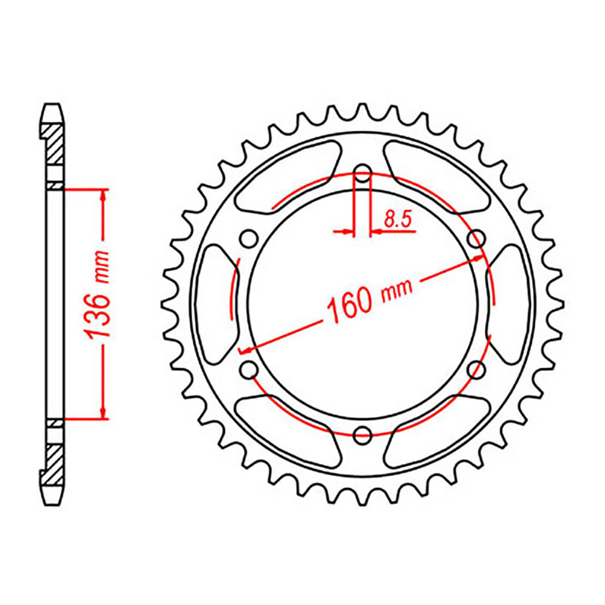 Sprocket Kit BMW F650 ST/GS - 520XRE 16/47