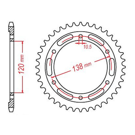 Sprocket Kit Honda CBR250 / CBR300 '11-'18 - GB520XRE - 14/36
