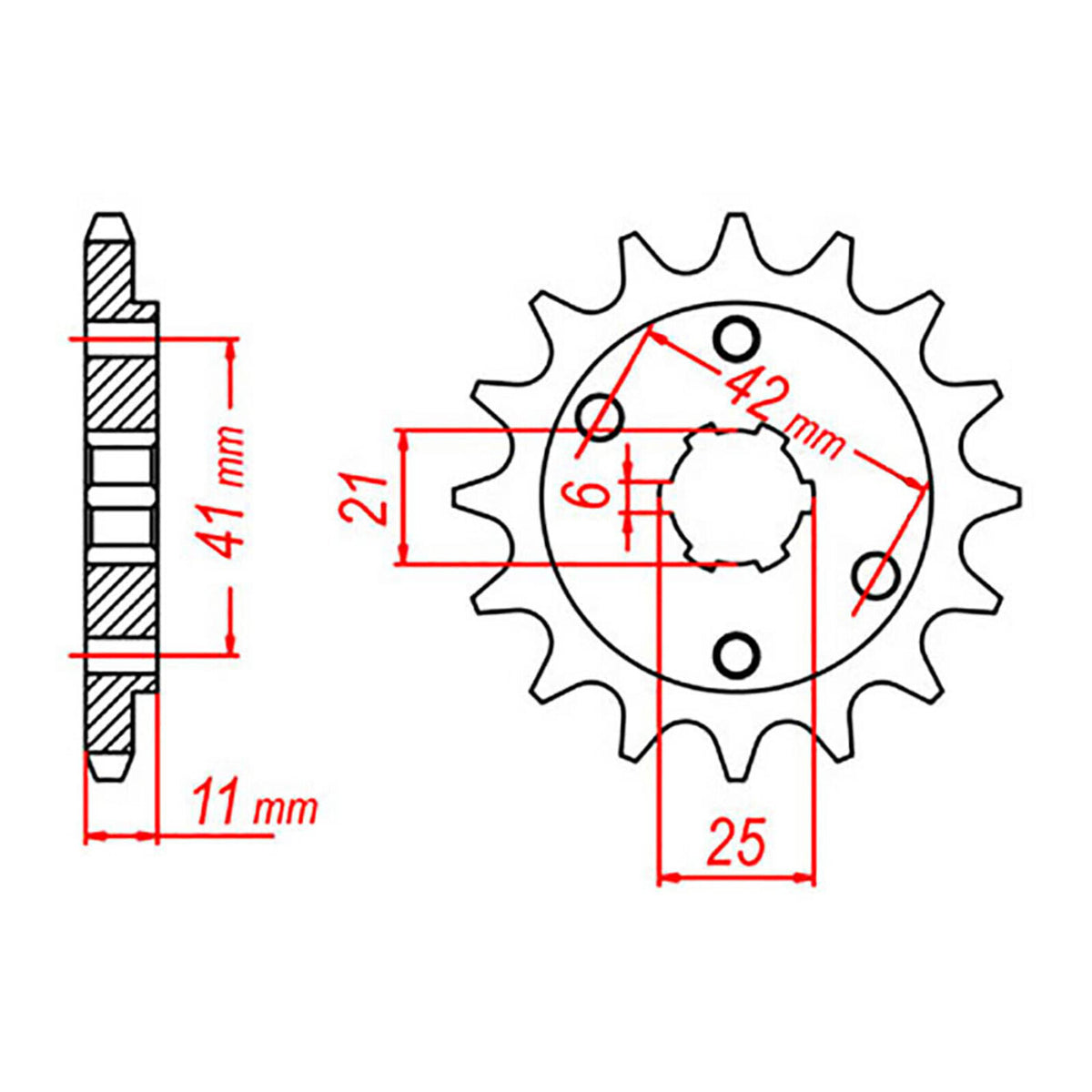 Sprocket Kit Honda VT250 - 520H 14/45