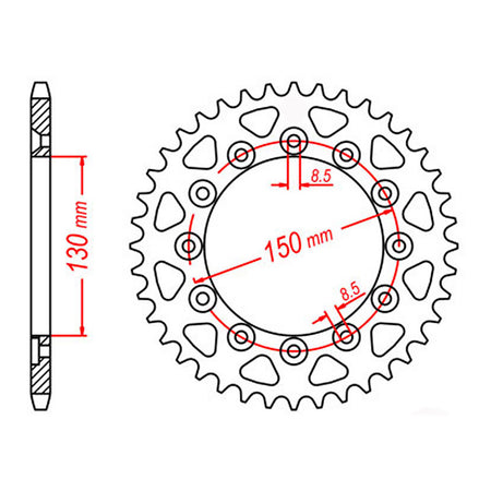 Sprocket Kit Honda CB250 Hornet - 520SO 14/45