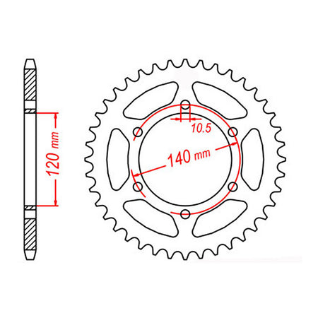 Sprocket Kit Kawasaki ZXR600 '95-'97 - 525XRE 15/40