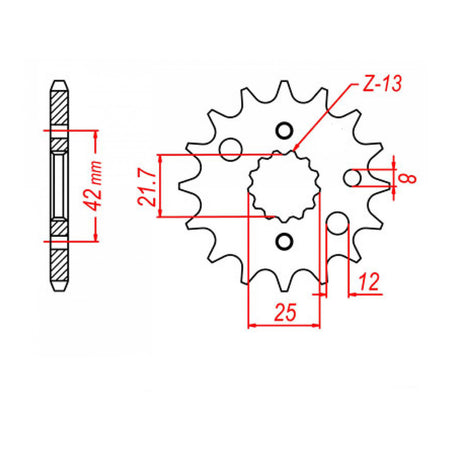 Sprocket Kit Suzuki GSXR1300 HAYABUSA Gold '99-'07 - GB530ZXW 17/40