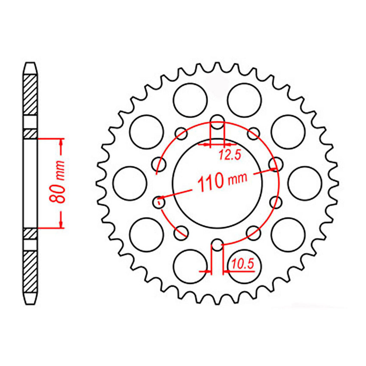 Sprocket Kit Triumph Daytona/Trident 750 - 530XRE 17/48