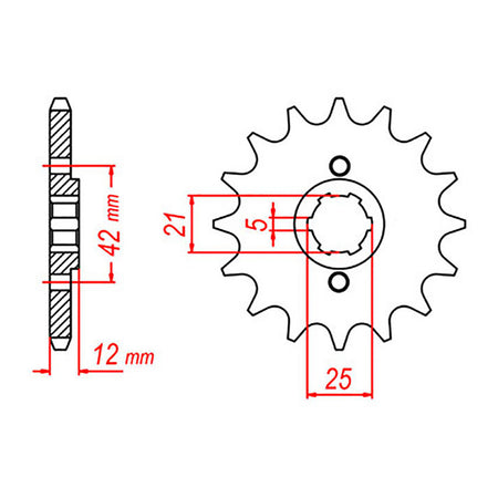 Sprocket Kit Yamaha XJ600 '91/'92 - 530XRE 17/44