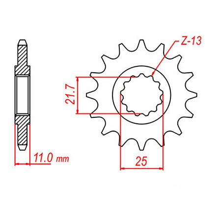 Sprocket Kit Yamaha YZF1000 Thunderace 96-02 - 530XRE 17/46