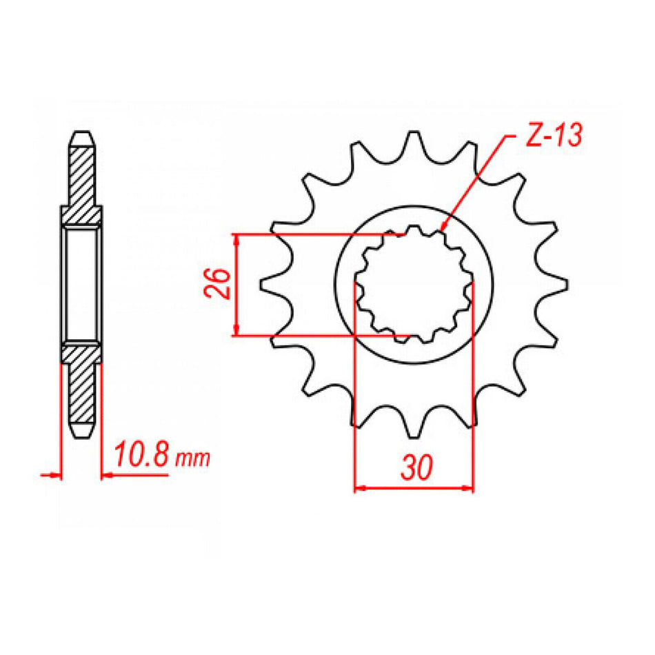 Sprocket Kit Yamaha YZF-R1 '04-'08 Gold (recommend) - GB530ZXW 17/45