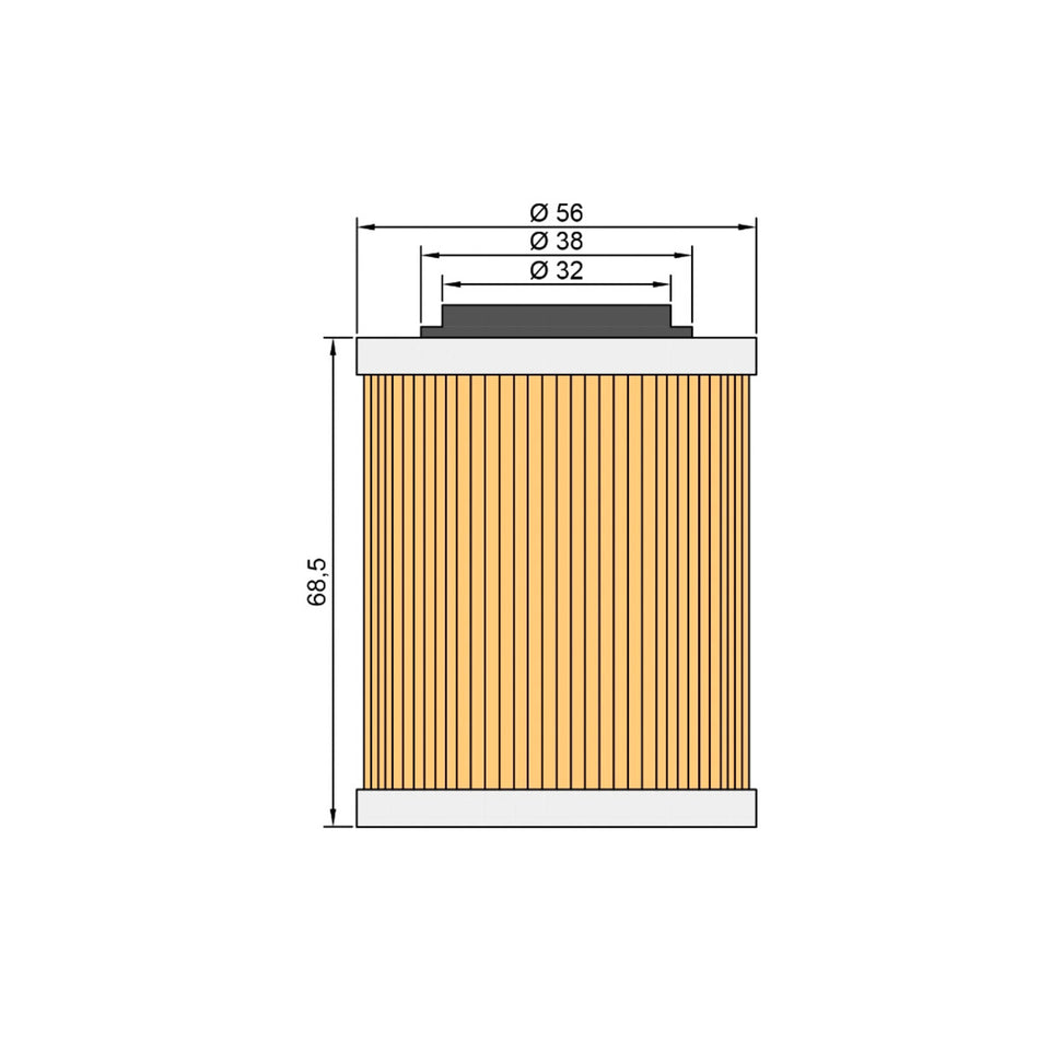 Twin Air Oil Filter Can-Am 330/1000 / Bombardier DS 330/800