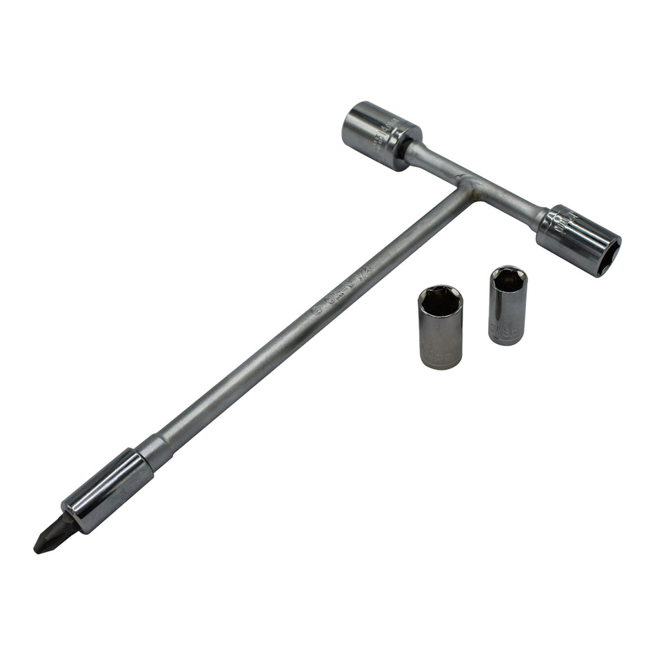 Whites Mini T-Handle Socket Set 6 / 8 / 10 / 12 / 14mm + Phillips #2