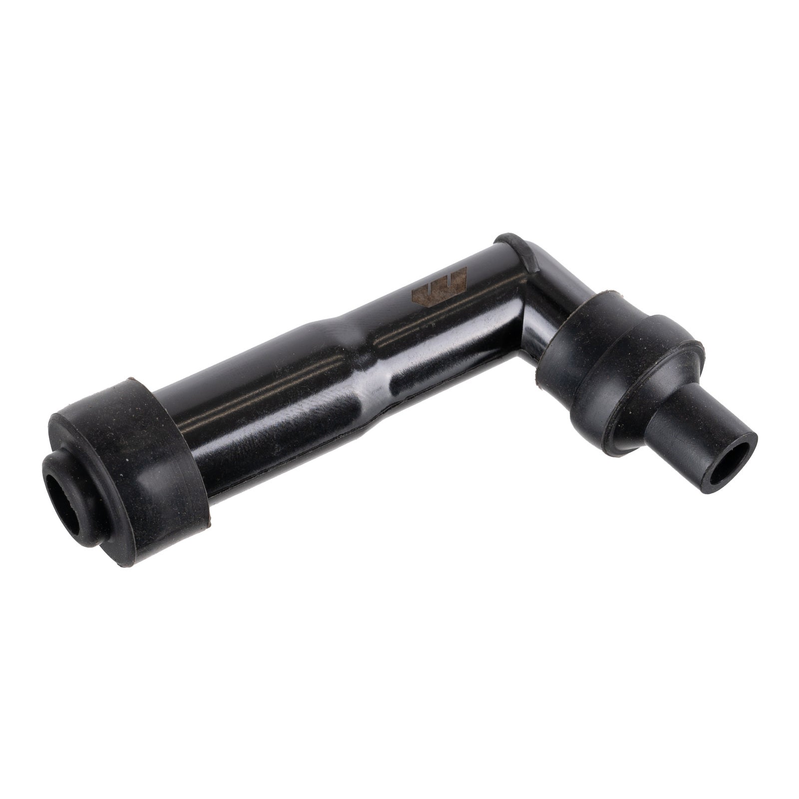 Whites Spark Plug Cap (Replaces XZ05F) Long Right Angle - Black