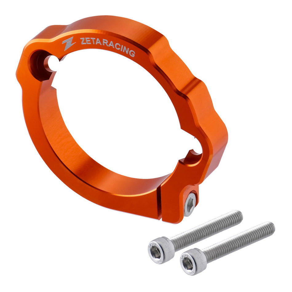 Zeta Exhaust Flange Guard KTM Husqvarna GasGas 2-Stroke - Orange