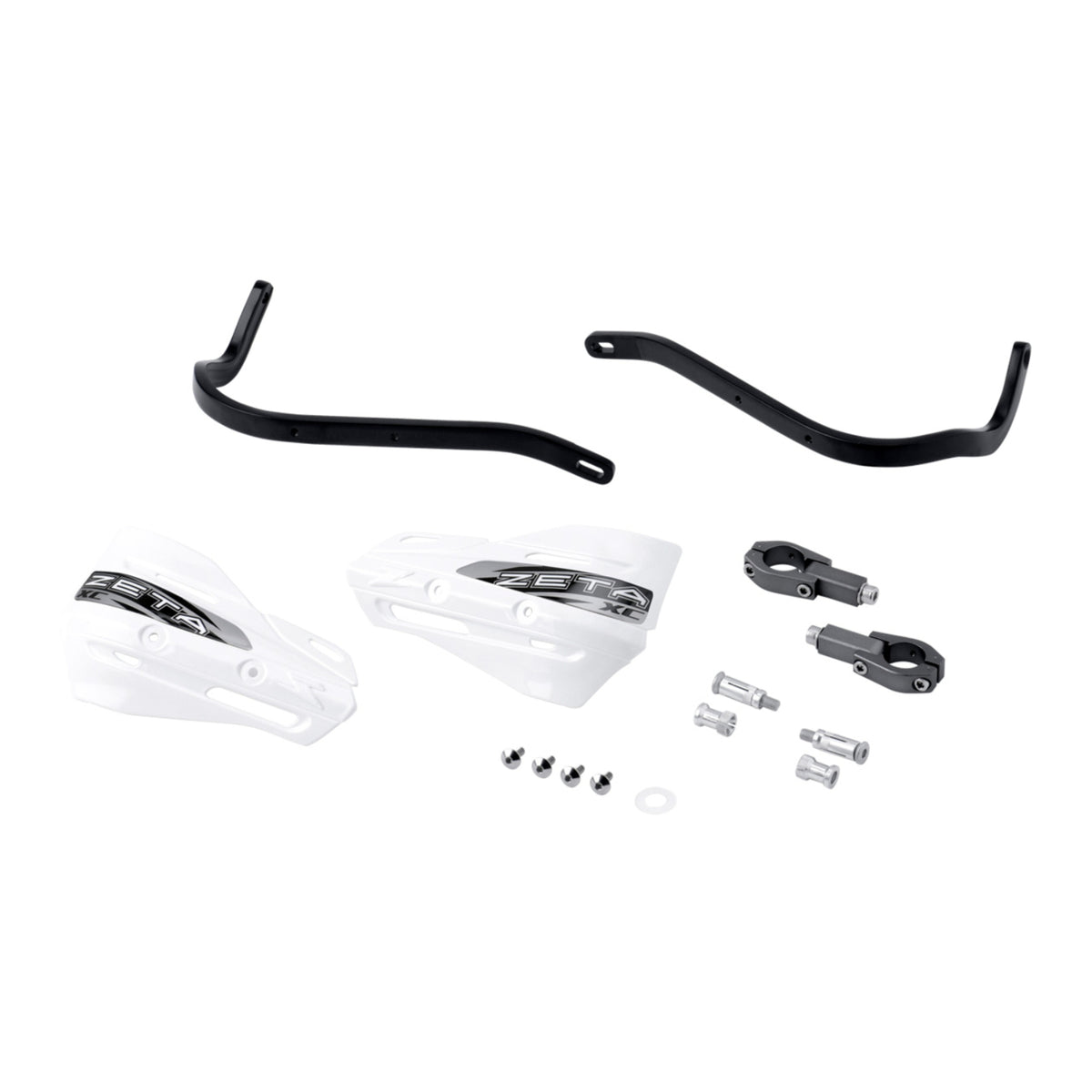 Zeta Armor Handguard XC Kit for 28.6mm Bar - Black / White