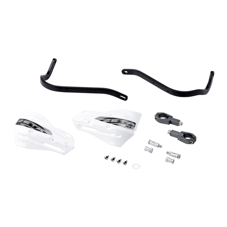 Zeta Armor Handguard XC Kit for 28.6mm Bar - Black / White