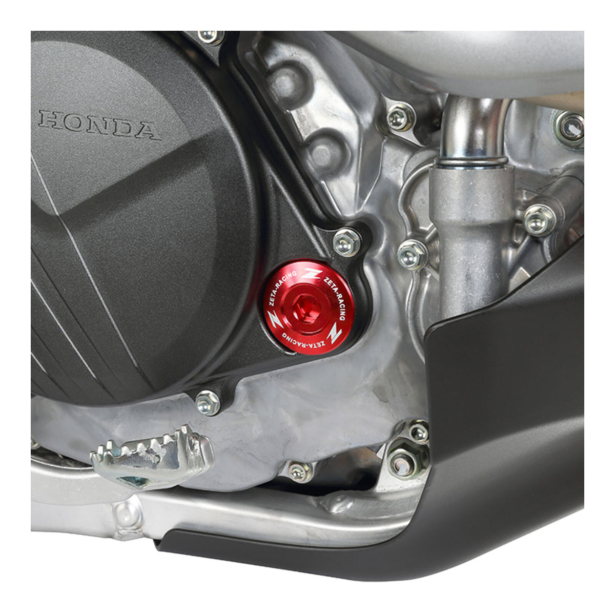 Zeta Engine Plugs - Honda CRF250R ('10–'17), CRF450R/X, CRF150R - Red