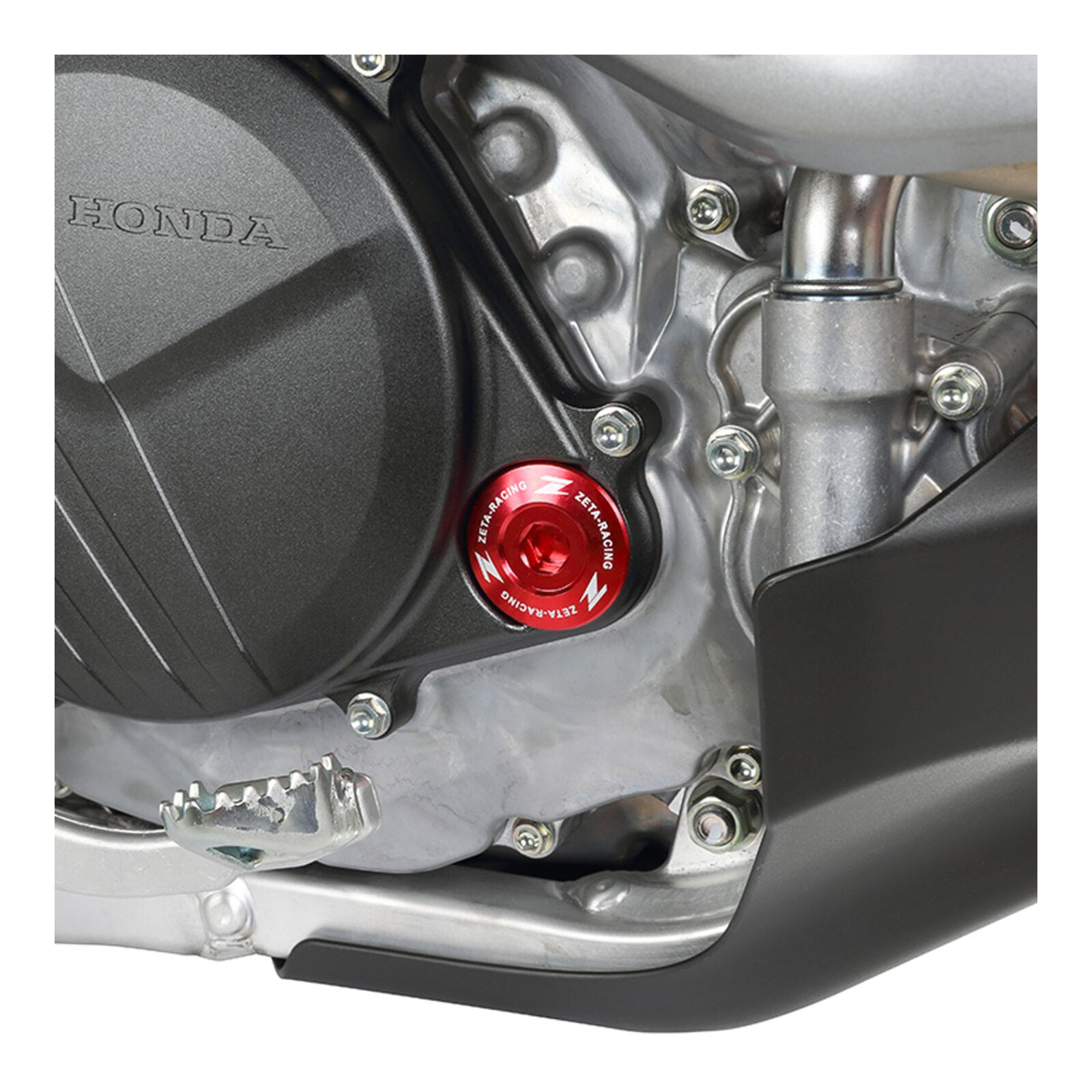 Zeta Engine Plugs - Honda CRF250R ('10–'17), CRF450R/X, CRF150R - Red