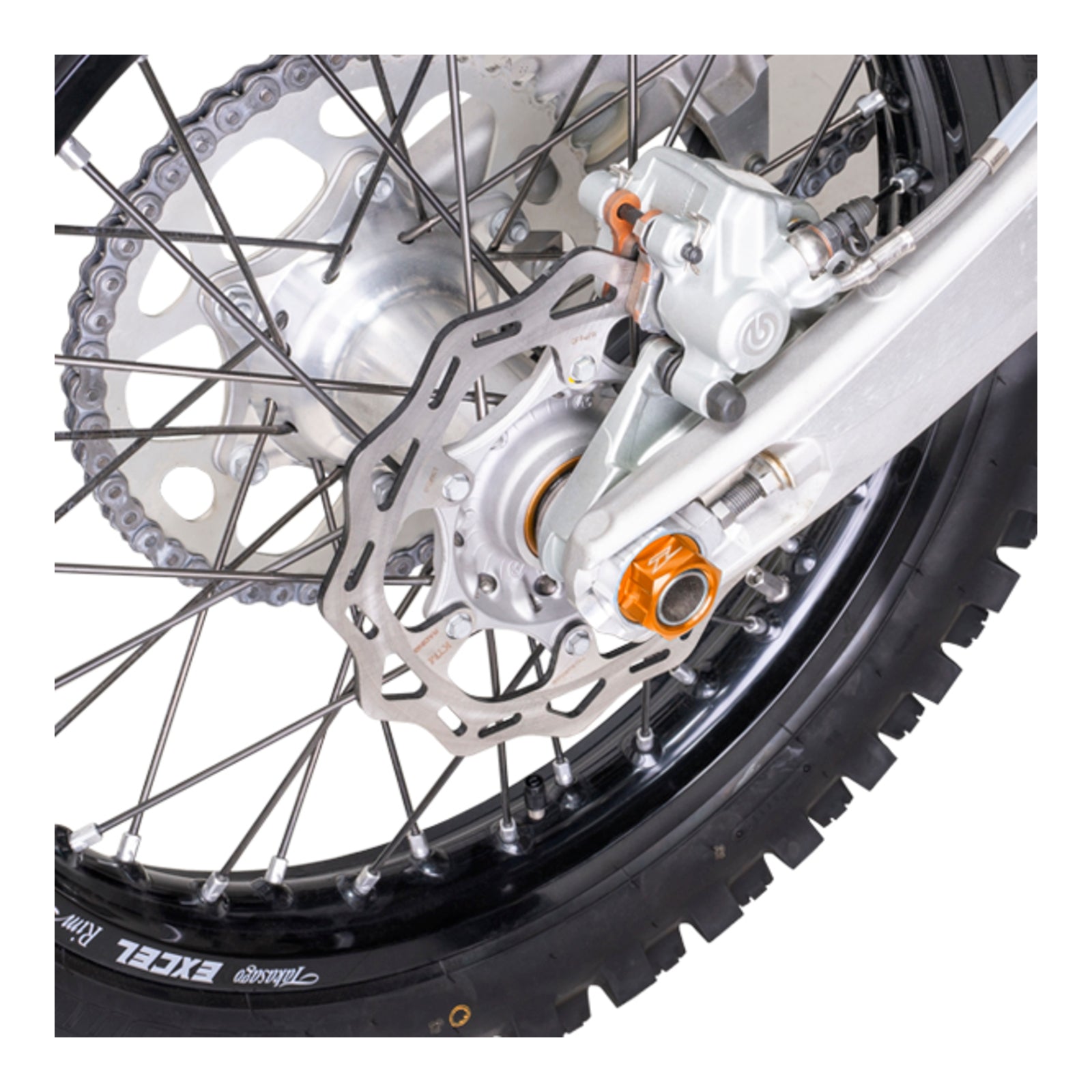 Zeta Axle Nut M22X30-P1.5 H17 - Orange